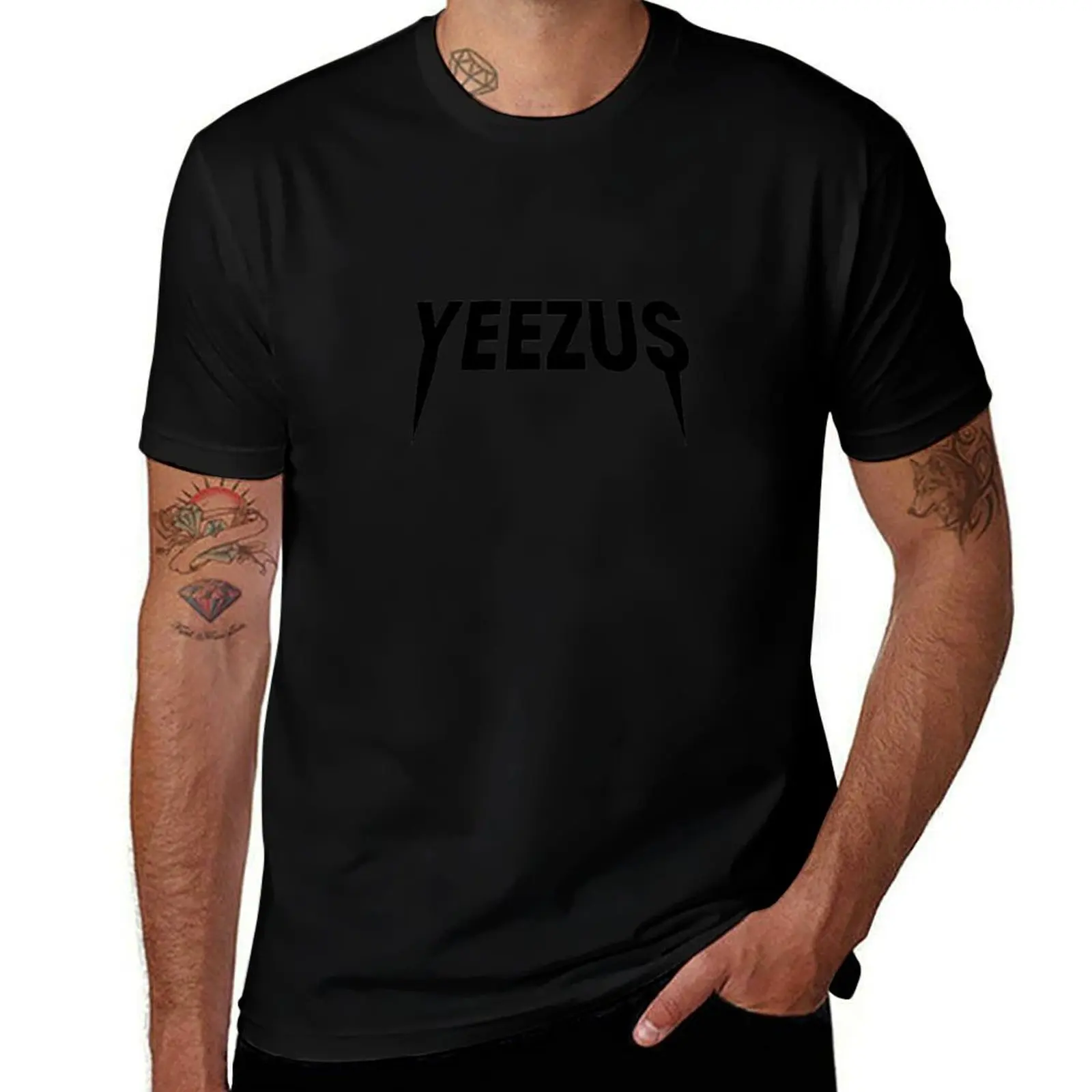 man man T-Shirt luxury t shirts shirts quality shirt for high cotton print soft custom t brand Yeezus T-Shirt Kanye t